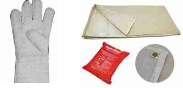 Fire Blanket & Asbestos Hand Gloves